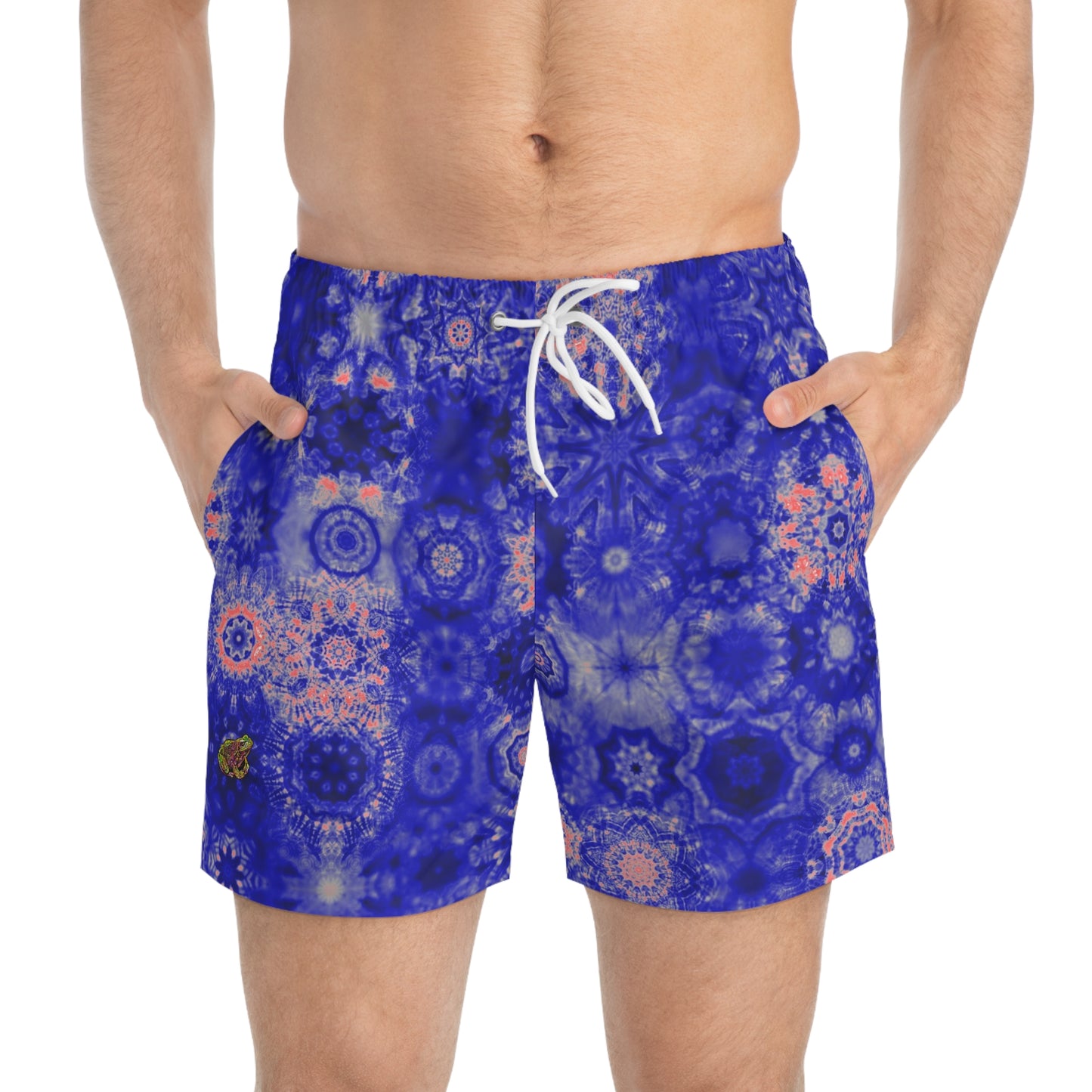 Galaxy Frog Cymatics Swim Trunks