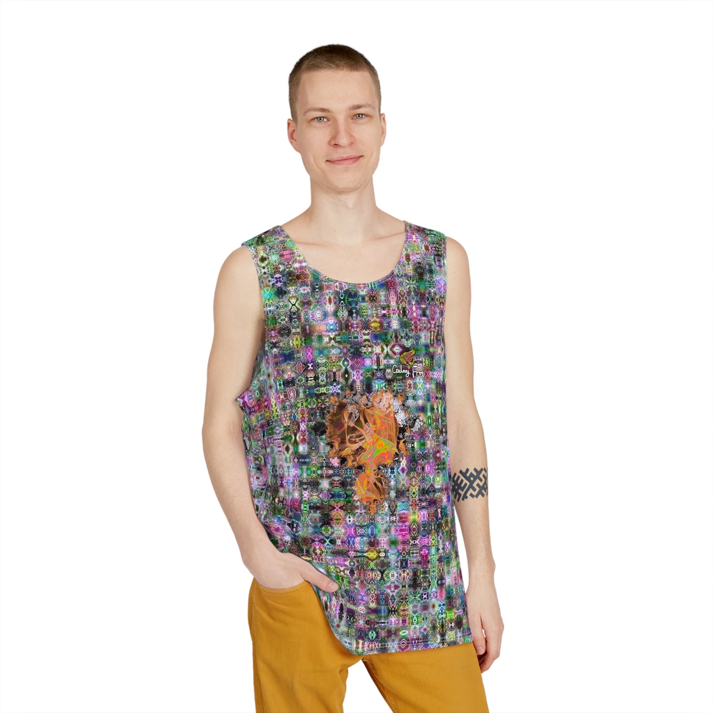 Men's All Over Print Tank 0001 cymatics by galaxy frog