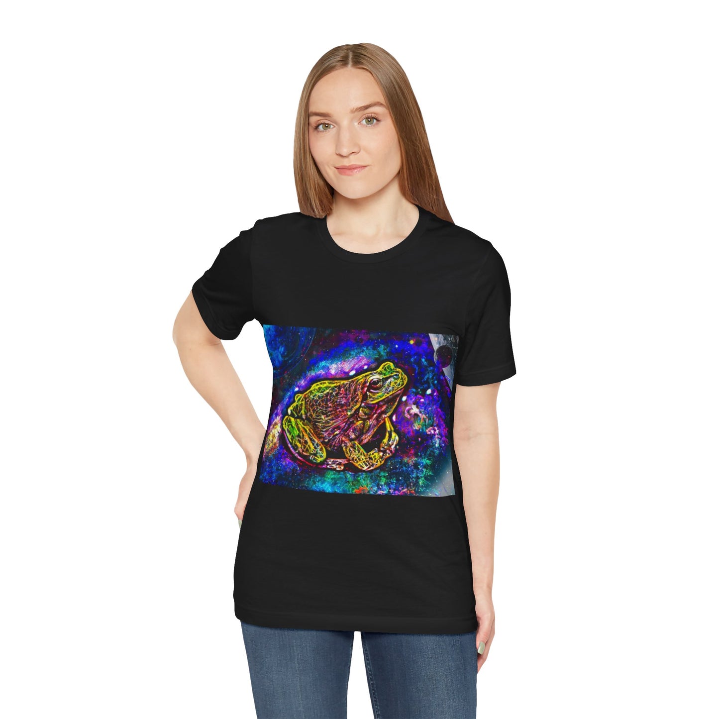 Galaxy Frog Unisex Jersey Short Sleeve Tee