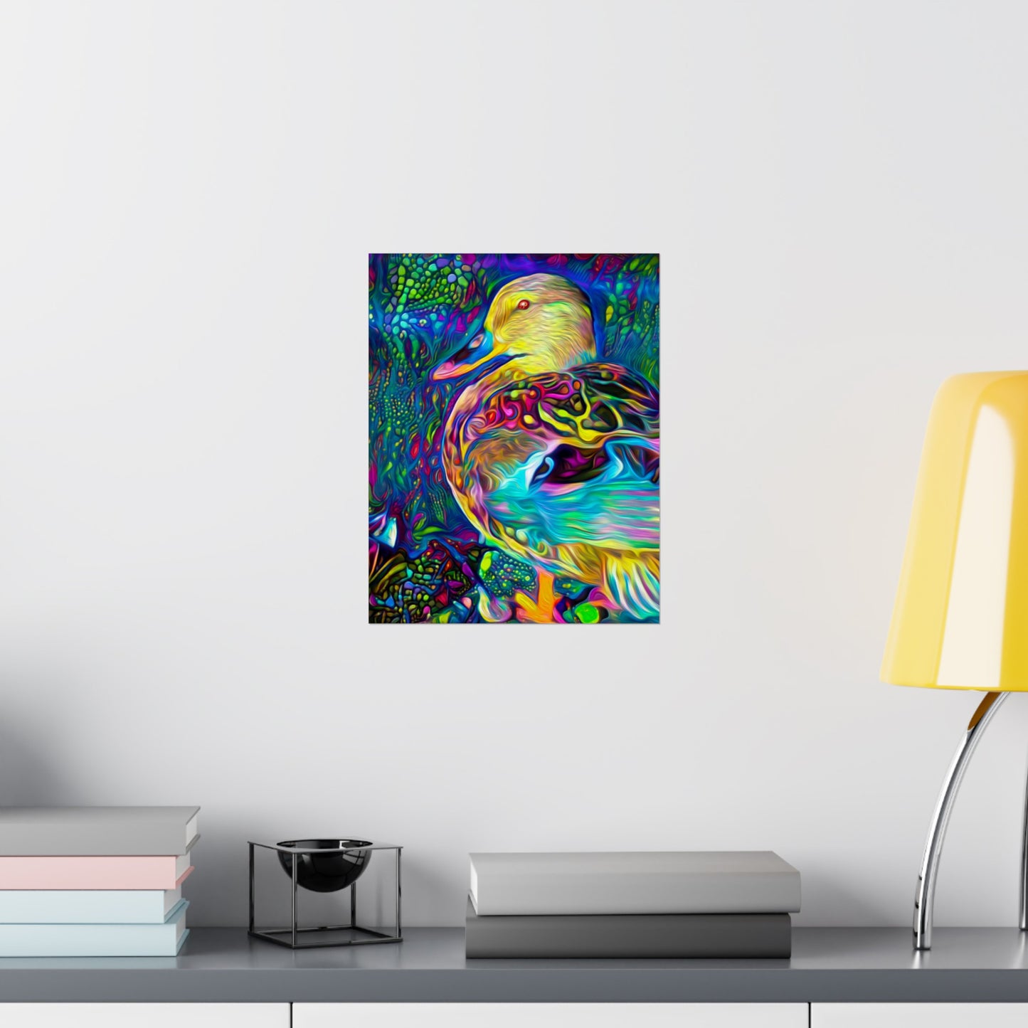 Floating on the Galactic Ocean Premium Matte vertical posters