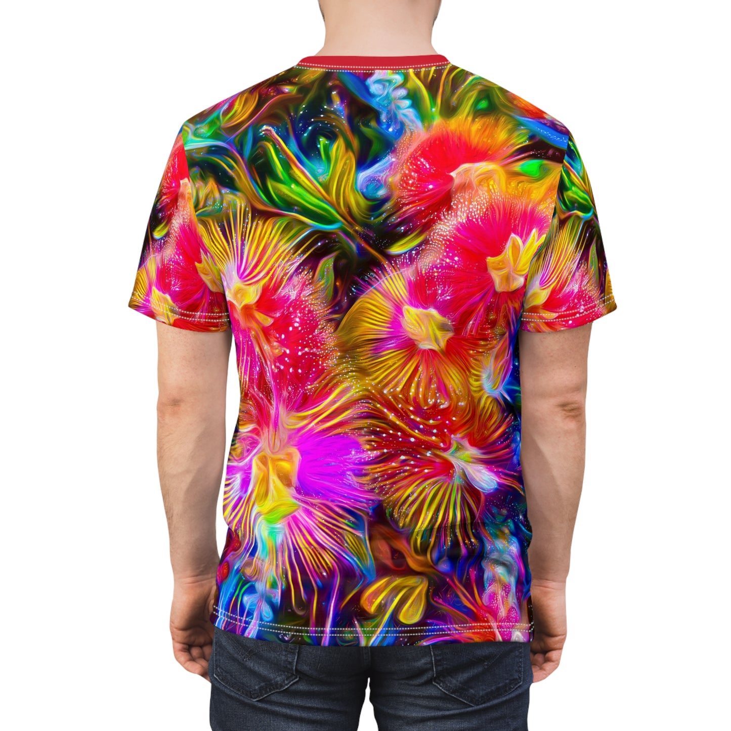 Galaxy Flower Unisex AOP Cut & Sew Tee