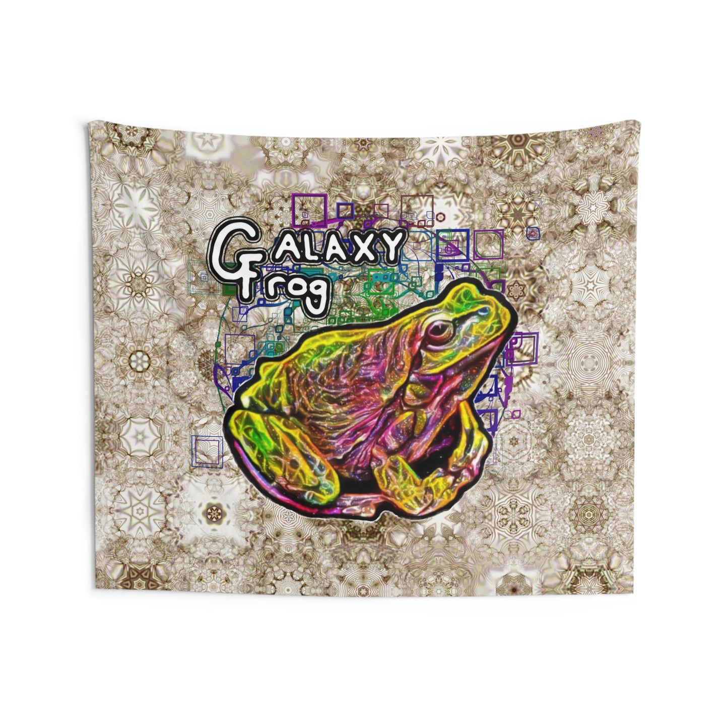 Galaxy Frog Cymatics Indoor Wall Tapestries
