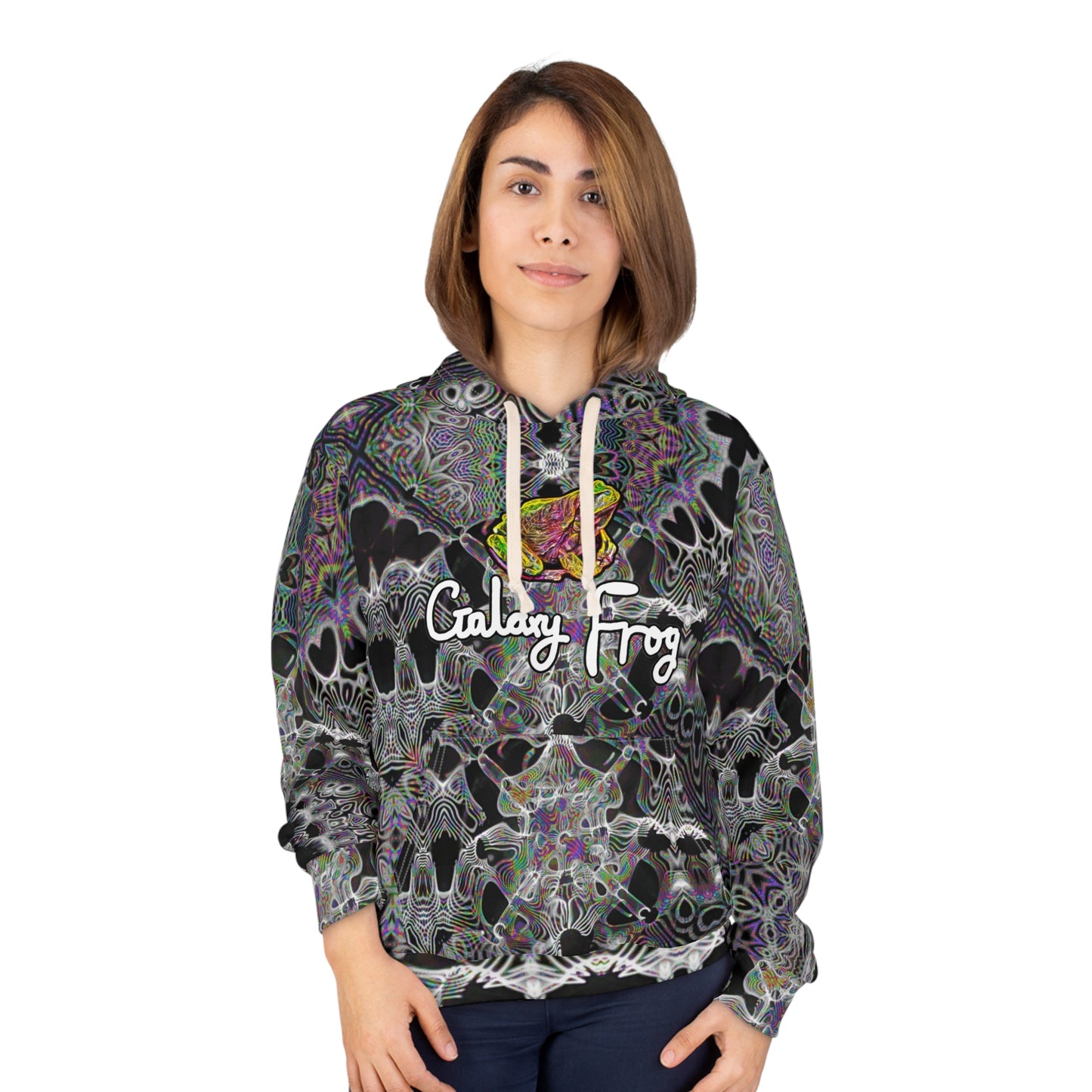 Copy of 🐸 galaxy Frog Cymatics AOP Unisex Pullover Hoodie 0001