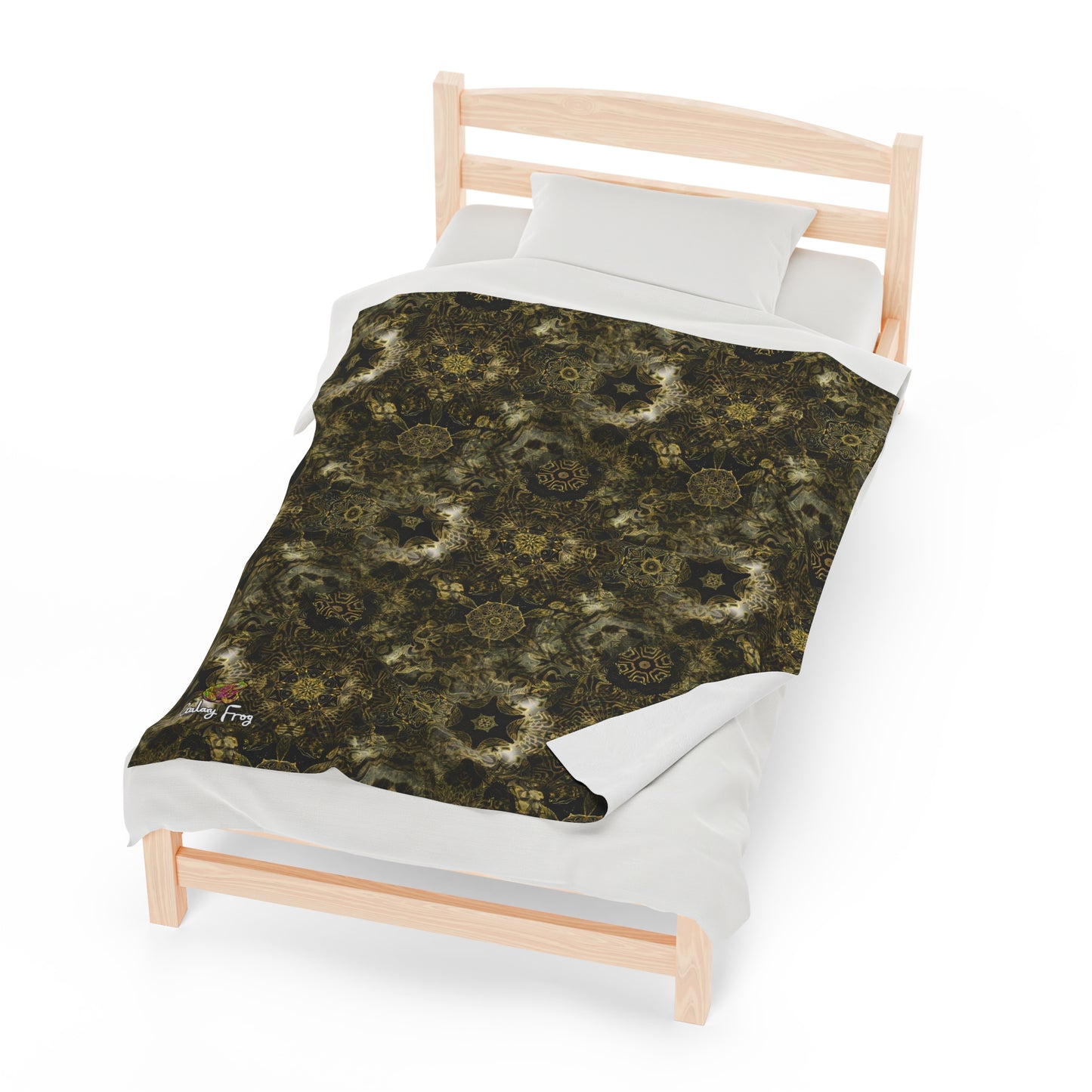 Galaxy Frog Velveteen Plush Cymatics Blanket