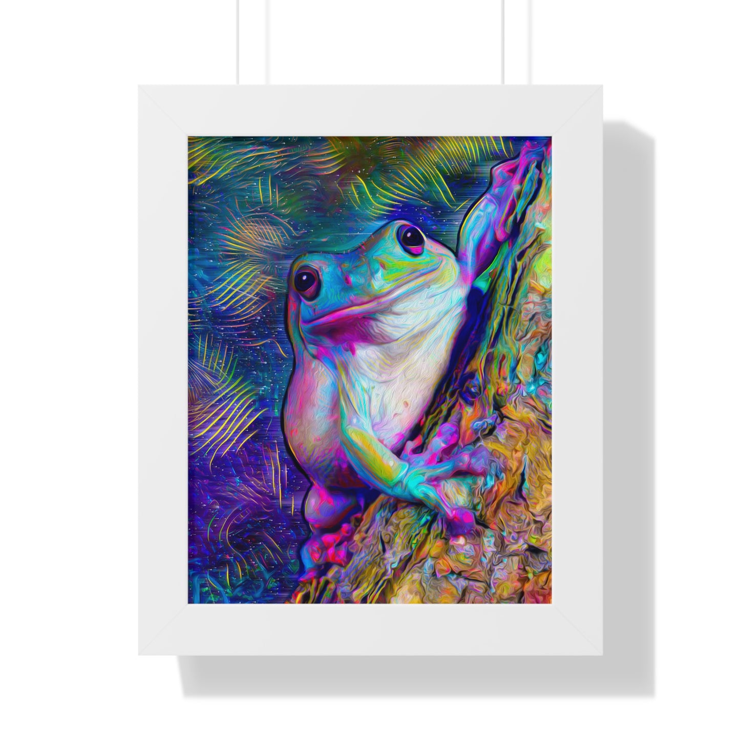 Dazzling Mega Toad Framed Vertical Poster