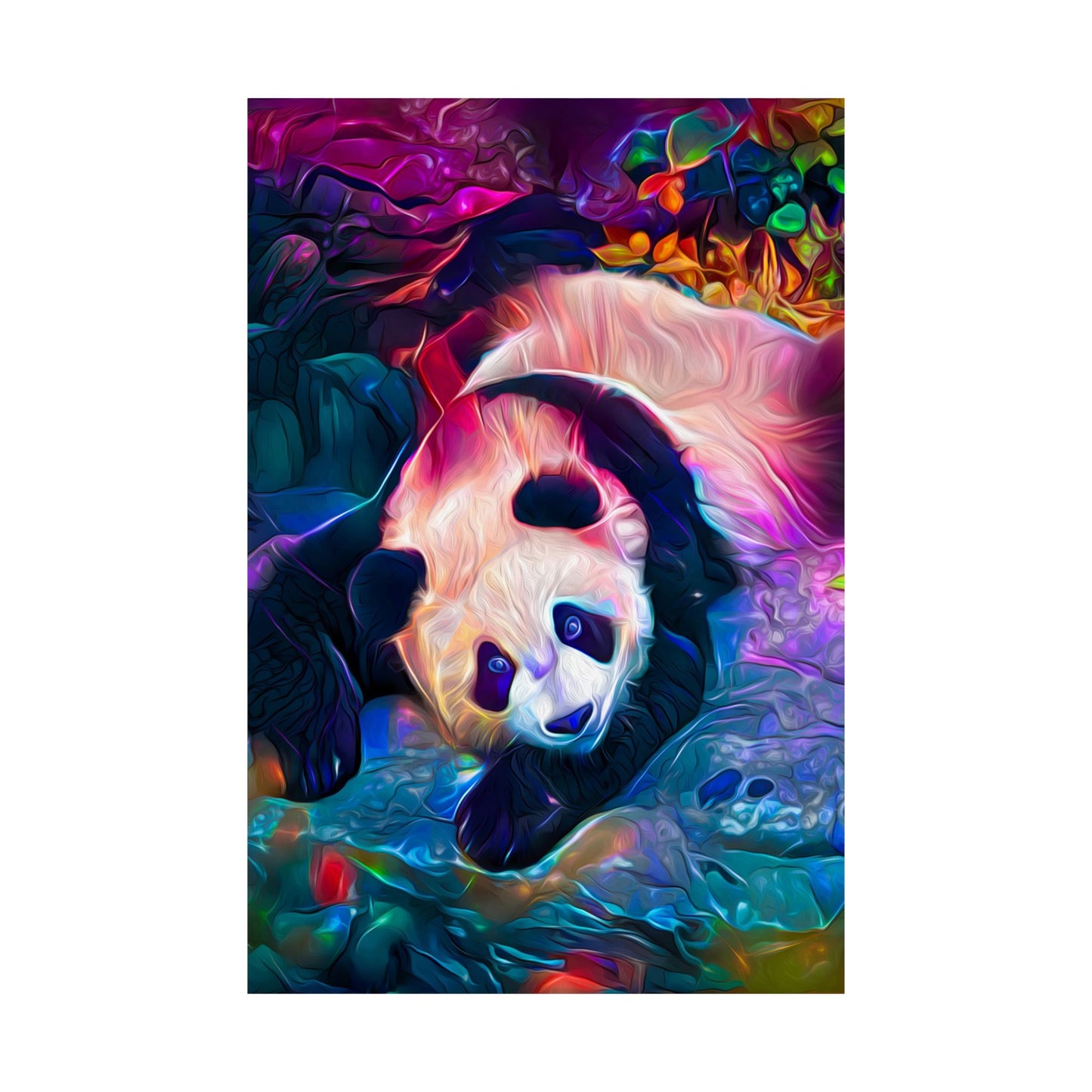 Pink Panda Parade Premium Matte vertical posters