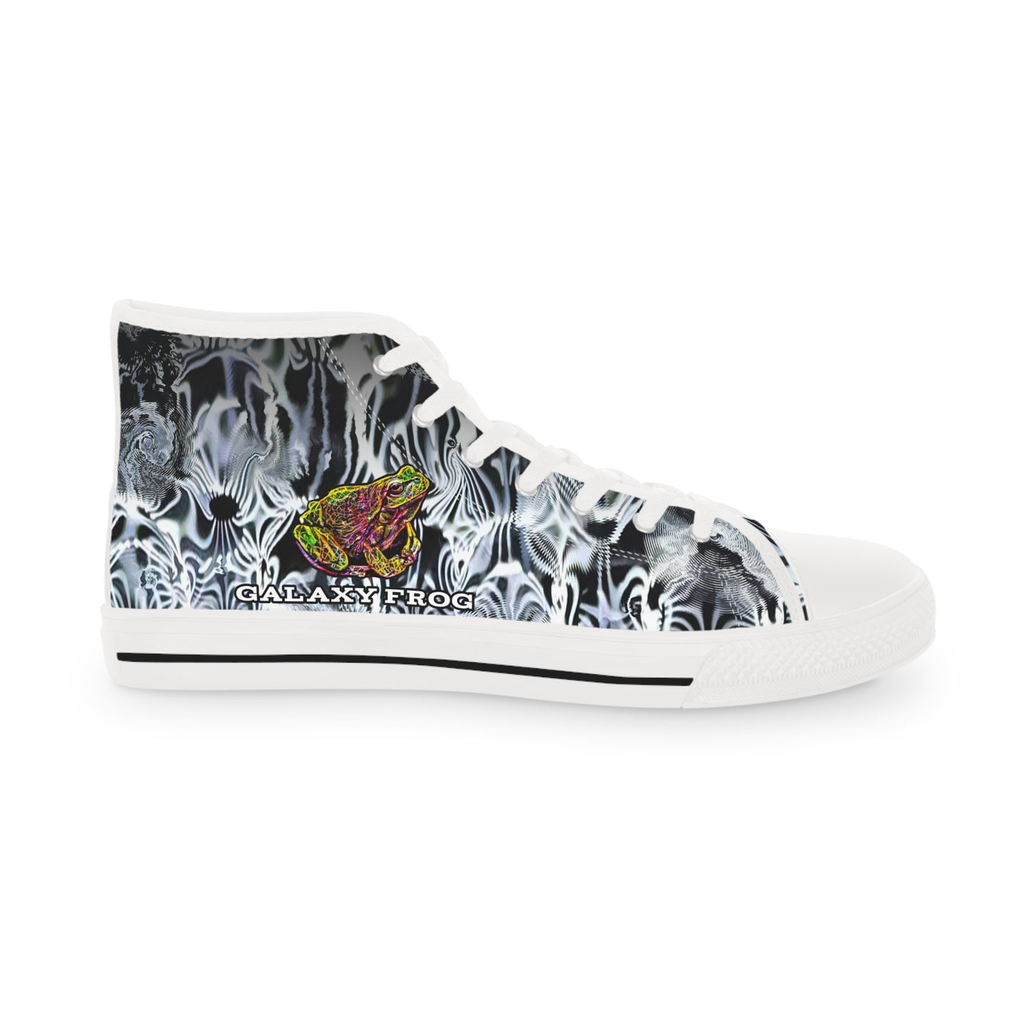 Galaxy Frog Men's High Top Cymatics Sneakers 0001