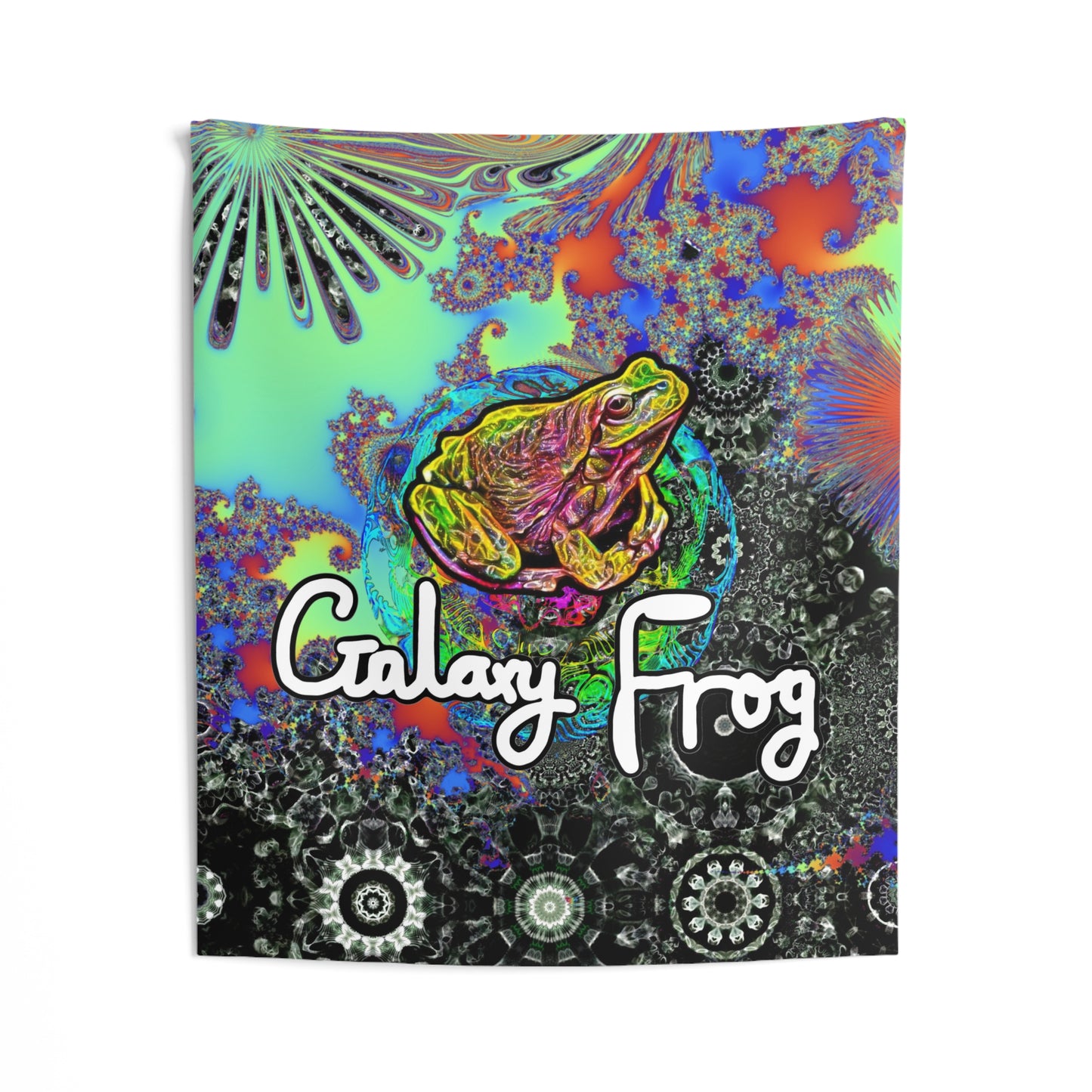 Galaxy Frog Indoor Wall Tapestries