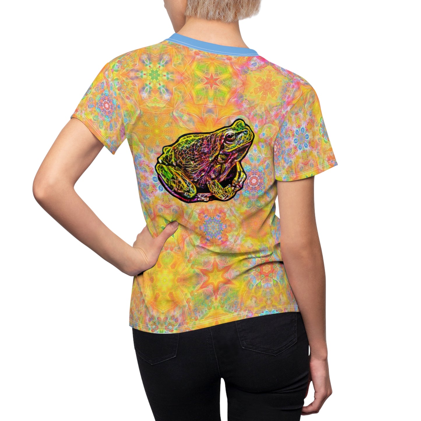 Galaxy Frog Cymatic Women's AOP Cut & Sew Tee