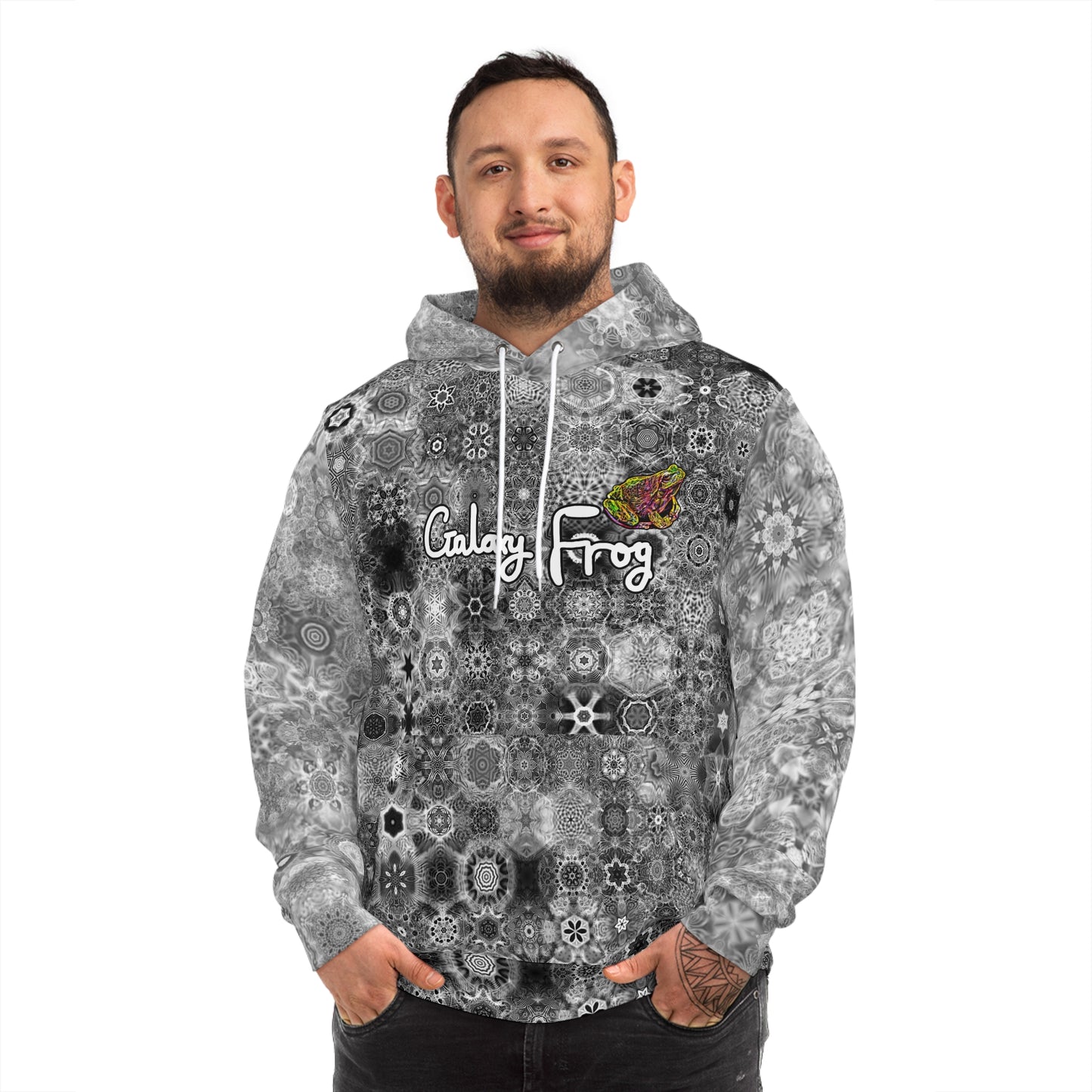 Galaxy Frog AOP Cymatics Fashion Hoodie 0001