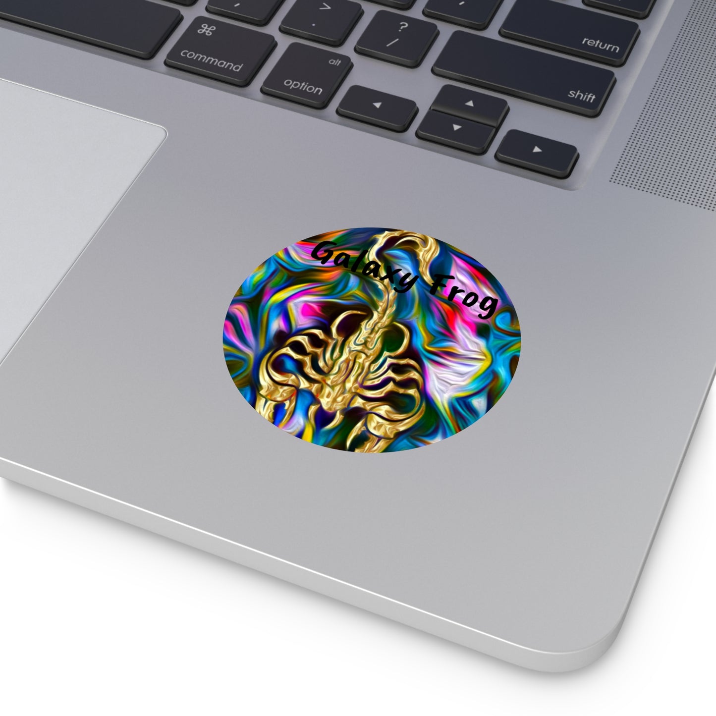 Galaxy Frog Scorpion Round Vinyl Stickers