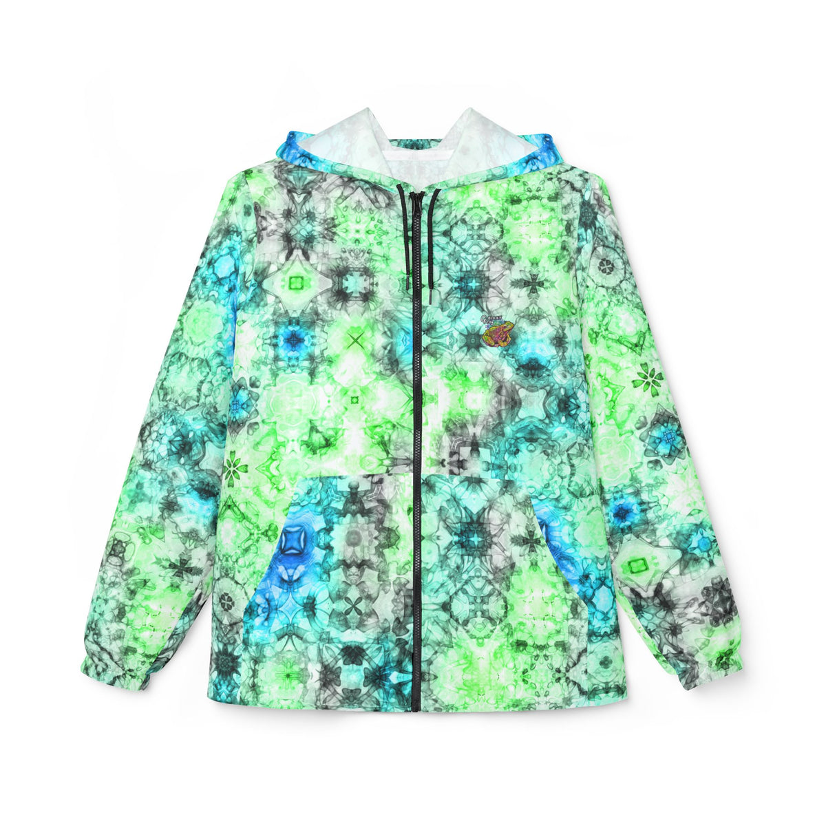 Galaxy Frog Cymadelic Kaleidoscape Windbreaker Jacket (AOP)