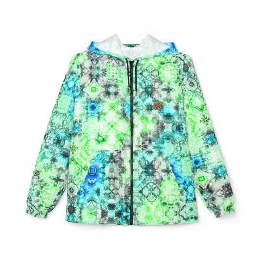 Galaxy Frog Cymadelic Kaleidoscape Windbreaker Jacket (AOP)