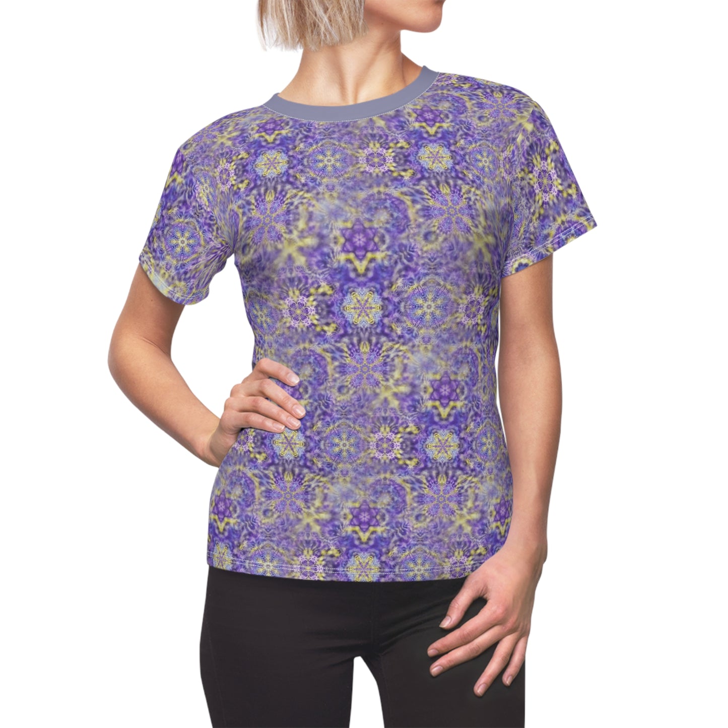 Galaxy Frog Women's Cymatics AOP Cut & Sew Tee