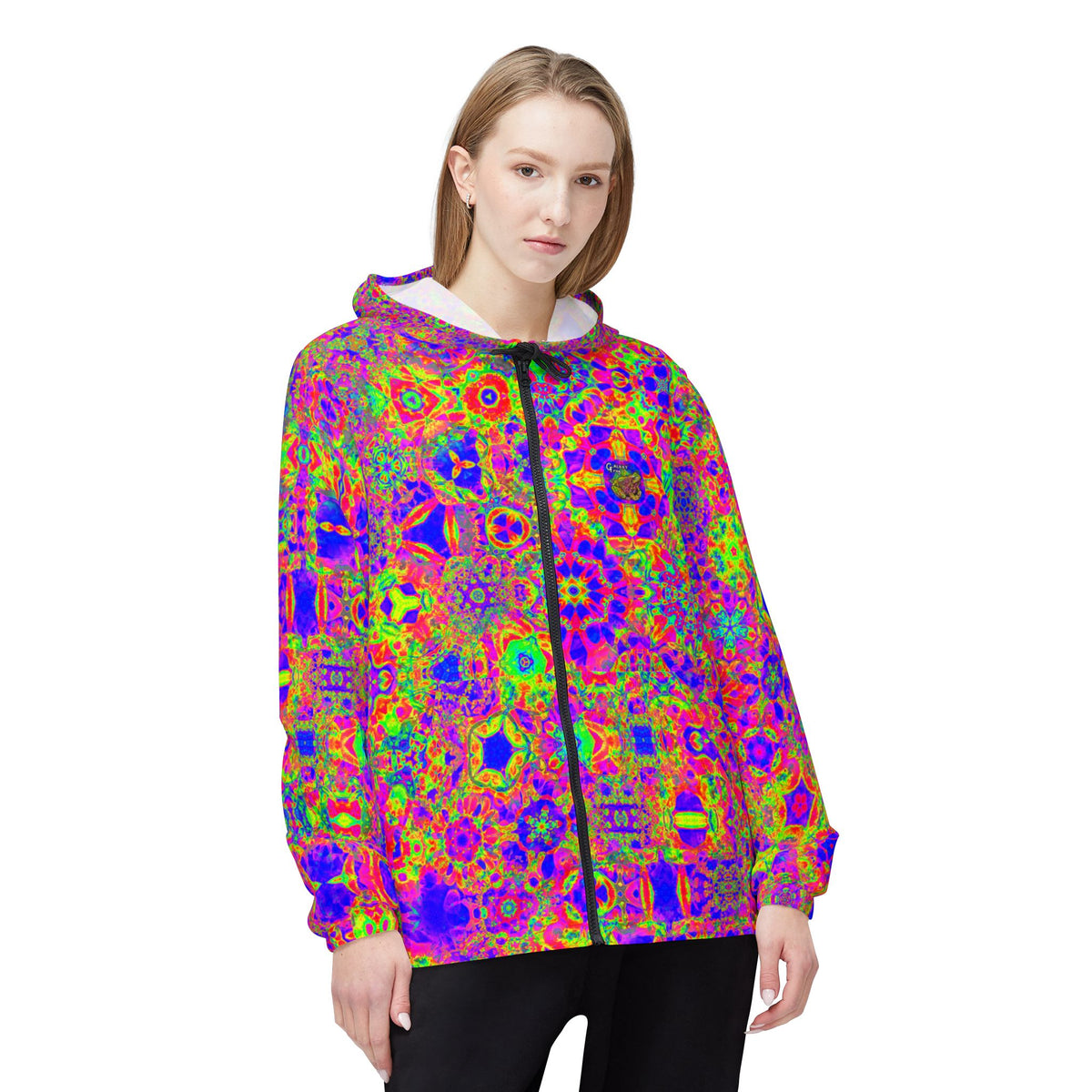 Galaxy Frog Cymagic Kaleidoscape Wind Breaker Jacket