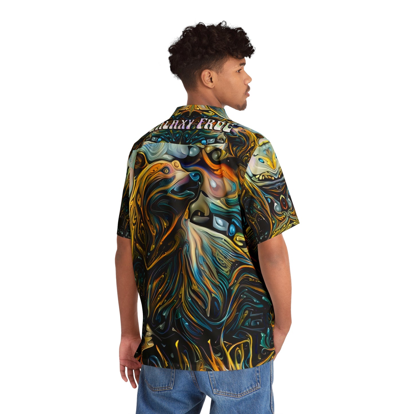 Galaxy Bear Hawaiian Shirt (Mens)